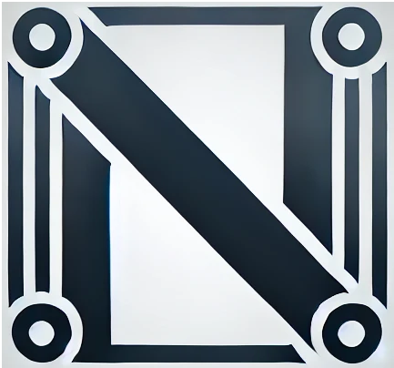 niscode logo: stylized n